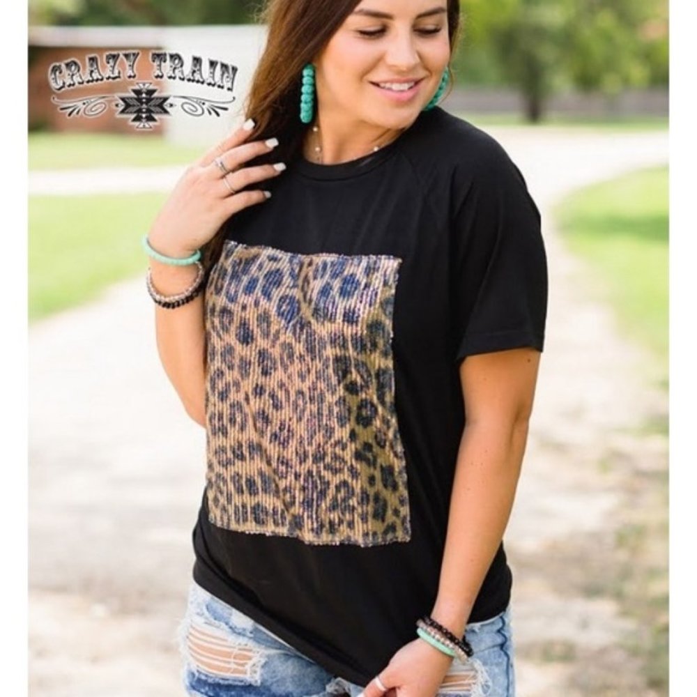 Crazy Train Sparkle Meow Right Now Top